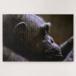 Schimpanze Kopf nah Puzzle