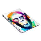 Schimpanzee Ape Wildnatur Tierfarbenschmerzen Notizblock (Rechte Seite)