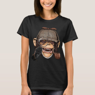 Schimpanzee Detection Great Ape Chimp Primat Anima T-Shirt