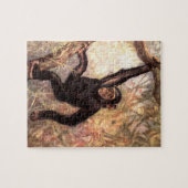 Schimpanzee Monkey von CE Swan, Vintage Wildtiere Puzzle (Horizontal)