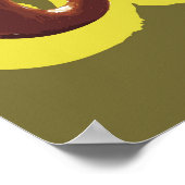 Schimpanzee Rauchpfanne Poster (Ecke)