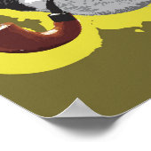 Schimpanzee Rauchpfanne Poster (Ecke)