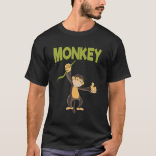Schimpanzee Wildlife Jungle Zoo Niedlicher Affe T-Shirt