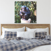 Schimpanzentier Leinwanddruck (Insitu (Schlafzimmer))
