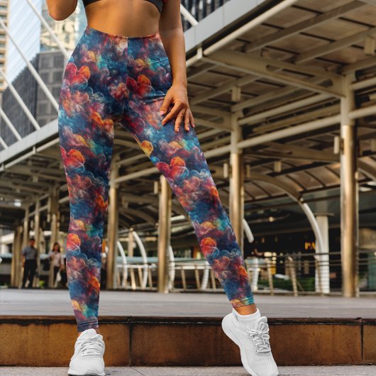 Schimpfende Herz-Leggings - Niedlich Leggings