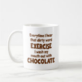 Schimpfwort-Übung 1, braun Kaffeetasse (Links)