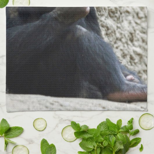 Schimppanzee 013 geschirrtuch (Gefaltet)