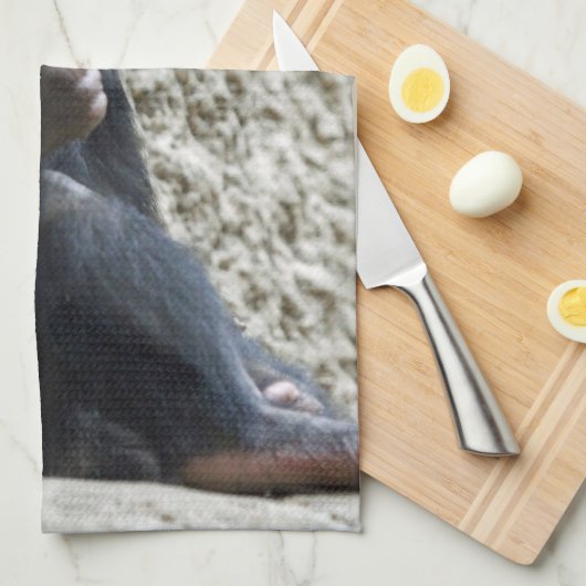 Schimppanzee 013 geschirrtuch (Viertel Falte)