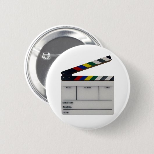 Schindelfilm-Filmemacherschiefer Button (Vorne & Hinten)