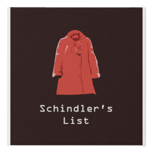 Schindler-Liste  Künstlicher Leinwanddruck