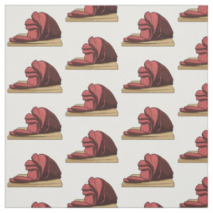 Schinken Cartoon-Illustration Stoff