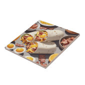 Schinken-Ei-Käse-Frühstückswrap Fliese (Seite)
