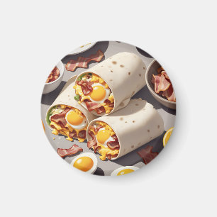 Schinken-Ei-Käse-Frühstückswrap Magnet