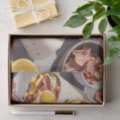 Schinken-Ei-Käse-Frühstückswrap Seidenpapier (Geschenk)