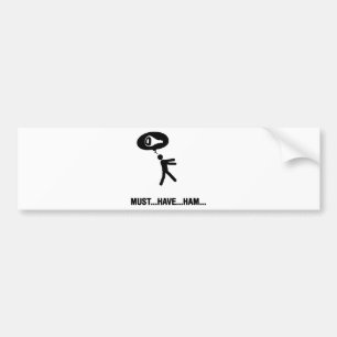 Schinken-Liebhaber Autoaufkleber