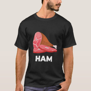 Schinken passende Gerichte Essen Kostüme Weihnacht T-Shirt