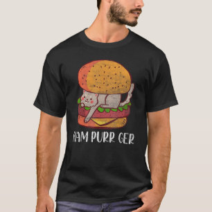 Schinken Purr Ger Katzenflüsterer Haustier Meow Kä T-Shirt