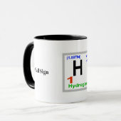 Schinken-Radio-chemische Element-Tasse fertigen es Tasse (Vorderseite Links)