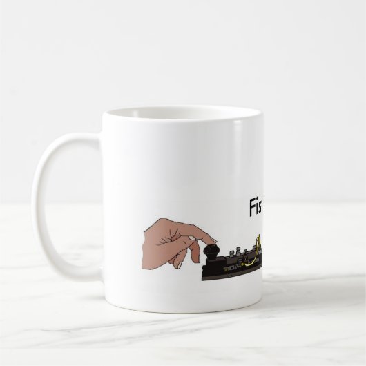 Schinken-Radio-"Faust-Kampf-" Tasse durch (Links)