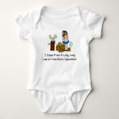 Schinken-Radio-Genealogie-Baby-T - Shirt (Vorderseite)