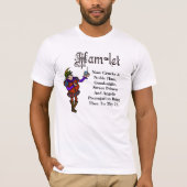 Schinken-Radio-Hamlet-edler Prinz Quote T-shirt (Vorderseite)