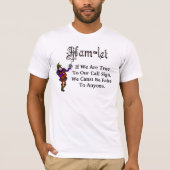 Schinken-Radio-Hamlet-Rufzeichen-Zitat-T - Shirt (Vorderseite)