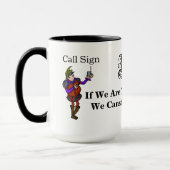 Schinken-Radio-Hamlet-Rufzeichen-Zitat-Tasse Tasse (Links)