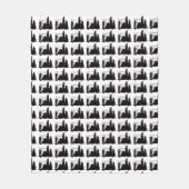 Schinken-Radio-küssende Fleecedecke (Vorderseite)