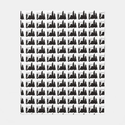 Schinken-Radio-küssende Fleecedecke (Vorderseite)