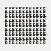 Schinken-Radio-küssende Fleecedecke (Vorderseite (Horizontal))