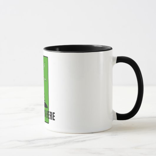 Schinken-Radio-personalisierte Rufzeichen-Tasse Tasse (Rechts)