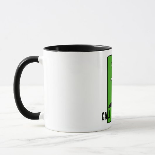 Schinken-Radio-personalisierte Rufzeichen-Tasse Tasse (Links)