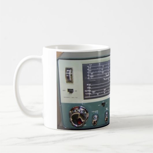Schinken-Radio-Tasse Kaffeetasse (Links)