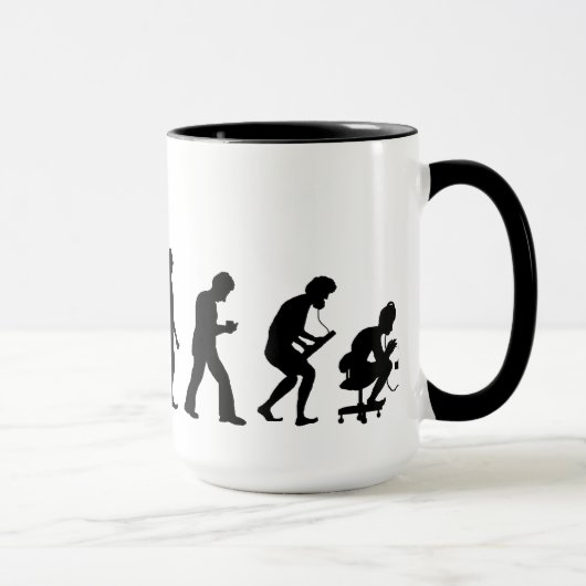 Schinken-Radiobetreiber-Evolutions-Tasse Tasse (Rechts)