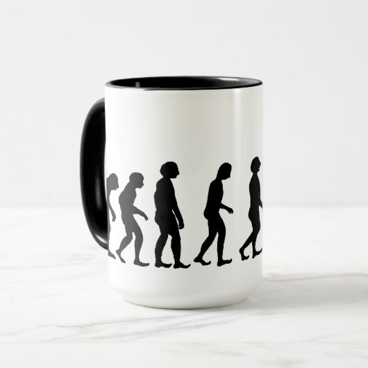Schinken-Radiobetreiber-Evolutions-Tasse Tasse (Vorderseite Links)