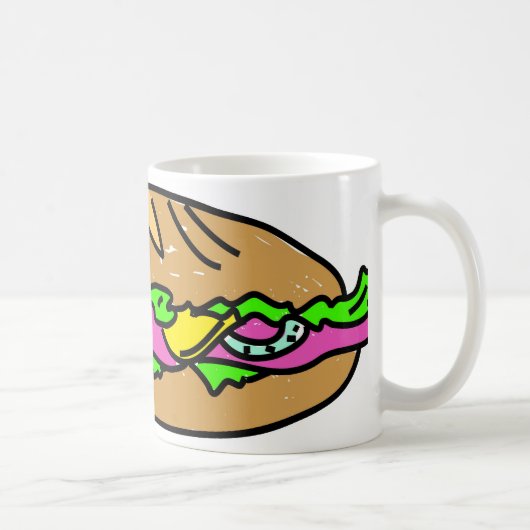 Schinken-Sandwich Kaffeetasse (Rechts)