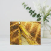 Schinken und Käse Postkarte (Stehend Vorderseite)