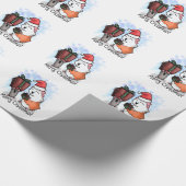 Schinken und Piggy Weihnachten Geschenkpapier (Ecke)