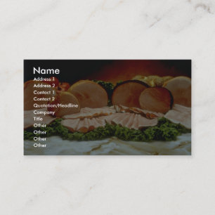 Schinken, vom Hinterteil eines Schweins oder des Visitenkarte