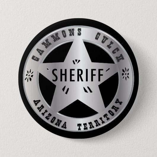 Schinkengulch-Sheriff-Abzeichen Button (Vorderseite)