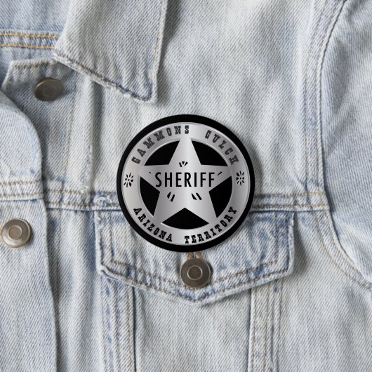 Schinkengulch-Sheriff-Abzeichen Button (Beispiel)