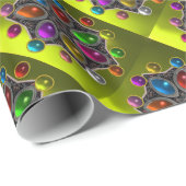 SCHINKSTAR MIT FARBEN GEMSTONES, Gelb Geschenkpapier (Rolleneckpunkt)