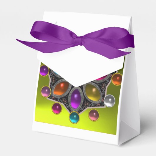 SCHINKSTAR MIT FARBEN GEMSTONES, Gelb Geschenkschachtel (Vorderseite)