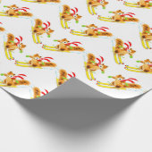 Schipistolen Geschenkpapier (Ecke)