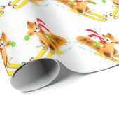 Schipistolen Geschenkpapier (Rolleneckpunkt)