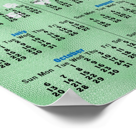 Schipperke 2024 Kalenderposter Poster (Ecke)