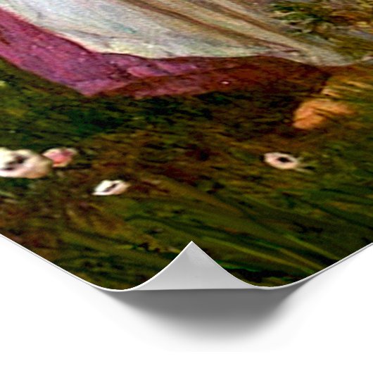 Schipperke 2 - Windblumen Poster (Ecke)