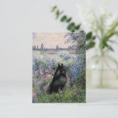 Schipperke 6 - An der Seine Postkarte (Stehend Vorderseite)