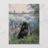 Schipperke 6 - An der Seine Postkarte (Vorderseite)