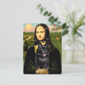 Schipperke 7 - Mona Lisa Postkarte (Stehend Vorderseite)